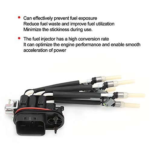 17113673, injetor de combustível ABS de borracha preta, conjunto de 6 bocais de substituição flexíve