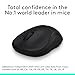 Logitech M185 Wireless Mouse, 2.4GHz with USB Mini Receiver, 12-Month Battery Life, 1000 DPI Optical Tracking, Ambidextrous, Compatible with PC, Mac, Laptop - Black