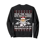 Photo Gallery viking ugly christmas sweater - maglione natalizio con scritta "viking deck halls" felpa Photo Gallery viking ugly christmas sweater - maglione natalizio con scritta "viking deck halls" felpa