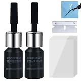 Steinschlag Reparaturset Windschutzscheibe Reparaturset, Glas Reparatur flü Scheibenkleber Auto Glas Reparatur Set, Glasreparaturflüssigkeit Zur Reparatur Langer Rissen, Löchern, Rissen (1 Set)