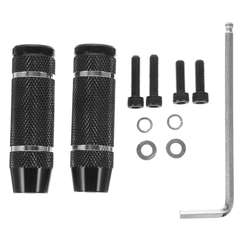 FOYTOKI Stainless Steel Mountain Bike Pegs 2 Pack Stunt Pedals Anti-Slip Grooves Easy Installation for Rear Axle