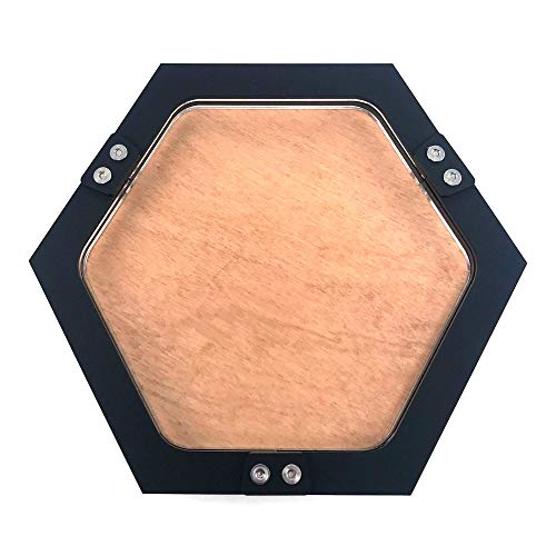 C4Labs Mini Personal Size Hexagon Gaming Dice Tray-7"X5.5" #TOP16