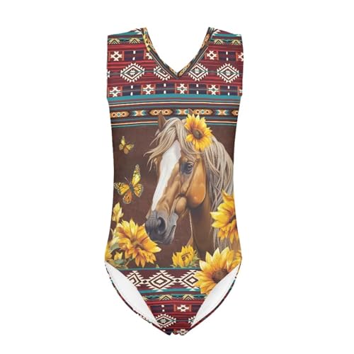 Image of Swimsuits for Girls 3-14 Sleeveless Bathing Suit for Kids Summer One Piece Swimming Suits