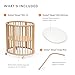 Stokke Sleepi Mini Bundle V3, Natural - Includes Sleepi Mini V3, Mattress & Drape Rod - Suitable for Ages 0-5 Years Old - Adjustable & Stylish
