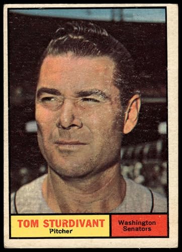 1961 Topps #293 Tom Sturdivant Washington Senators (Baseball Card) GOOD Senators