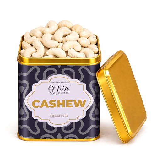 Image of LILA DRY FRUITS Whole Cashew 250 grams Cashews Nuts Crunchy Kaju Fresh Natural Nut Snack for Daily Use Rich in Protein Fiber for Cooking Sweets Snacking Perfect for Gifting