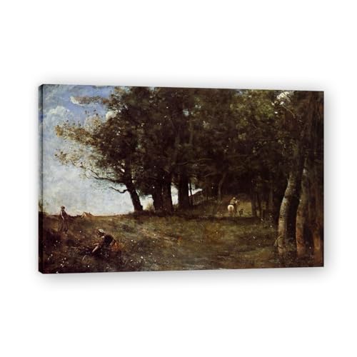 Tableau nature pour habiller un mur vide paysage français vintage 20x30cm