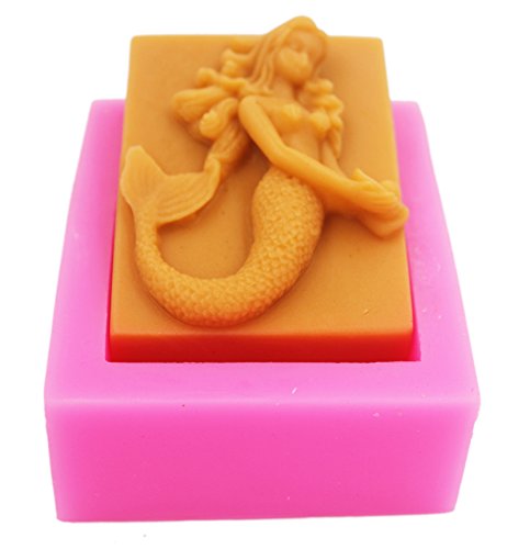 Longzang Mermaid Mould S282 Craft Art Silicone Soap Mold Craft Molds Diy Handmade Soap Molds #TOP5