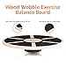 Amazon Basics Wood Wobble Balance Trainer Board, Black