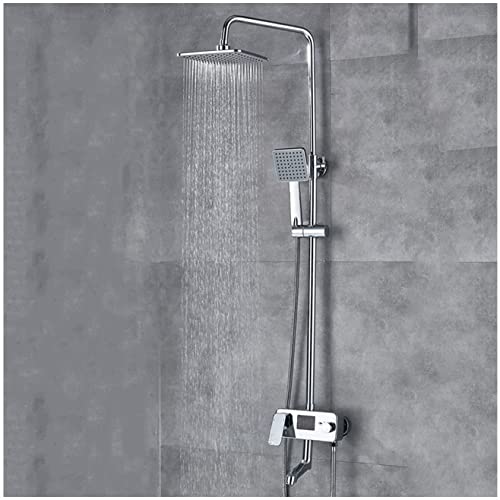 Ensemble de robinet de douche anti-brûlure avec écran de température