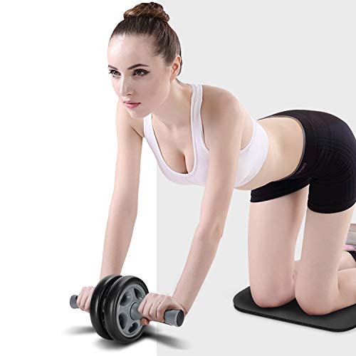 PHAT--Ab-Roller-Wheel-with-Kneepad-Mat-Abs-Workout-Equipment-Machine-Dual-Stability-Abdominal-Exercise-Trainer-Training-Wheels-for-Core-Abs-Workout-Home-Gym-Office-Fitness