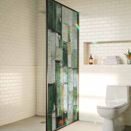 Vinilo decorativo para ventana efecto vidriera 29.5x78.7 in miniatura 4