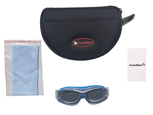 Freebee Unisex Kids Sports Safety Glasses Protective Goggles For Basketball Soccer (Transparent Blue) #TOP3