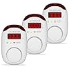 3 Packs Natural Gas Detector - Gas Leak Detector for Home,RV, Gas Detectors for Home Natural Gas,Combustible Gas Detector for LNG, LPG,Propane,Methane