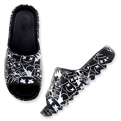 Image of Pampy Angel Zig Zag All SmartiiMen's Flip Flops Slides Back Open Household Comfortable Slippers