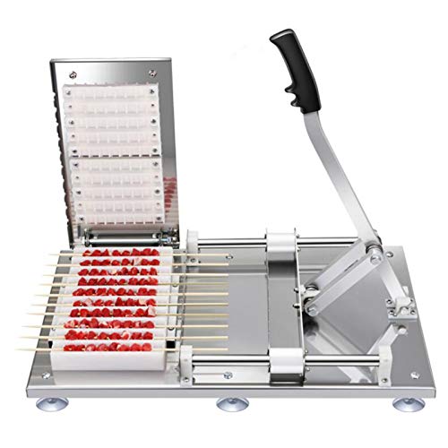 MEIGONGJU Roscar máquina de Kebab artefacto Cordero Acero Inoxidable Manual de Kebab Kebab máquina de Kebab Carne máquina