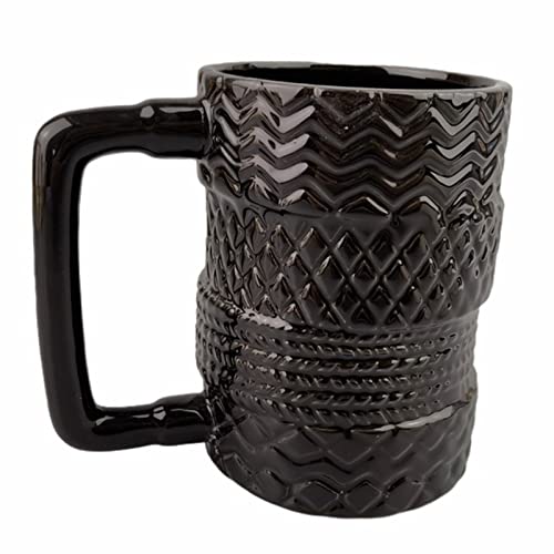 Picnic Bag Picnic Basket Picnic Accessories Blanket Storage 380ml Coffee Mug Stacking Tyre Pattern Nordic Style Irregular Ceramics Tea Cup for Home Kitchen