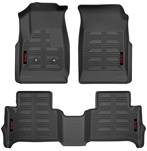 Gator Covers Gator Accessories 79609 Black Front and 2nd Seat Floor Liners Fits 15-19 Colorado/Canyon Crew Cab, Combo Set