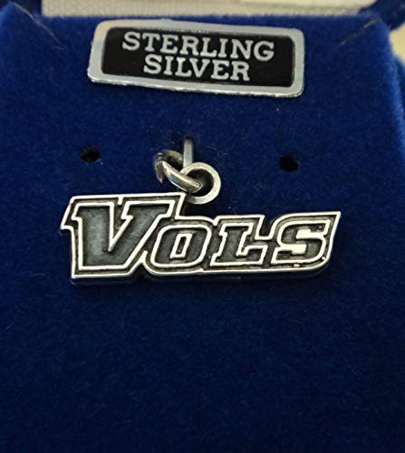 Sterling Silver 9x21mm University of Tennessee UT Vols Volunteers Charm Boxed - Jewelry Making DIY Crafting Charm Beads for Bracelets