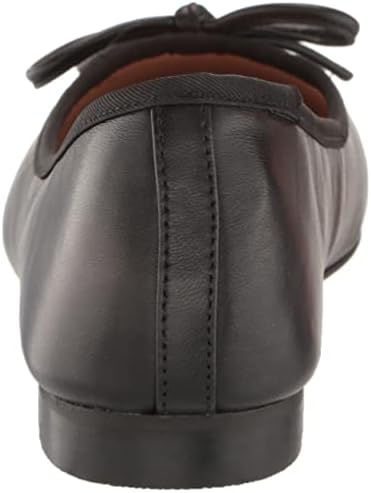 Steve Madden Women's Ellison Ballet Flat, Black Leather, 7 | Image 2