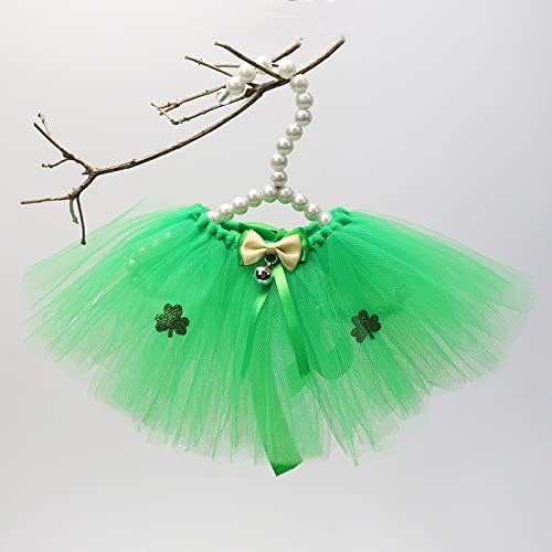 Falda Tutu Verde para Perros Grandes San Patricio Ajustable miniatura 3
