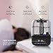 JBTOR Ultrasonic Humidifier, Essential Oil Diffuser Vaporizer, 4.5L Top Fill Air Humidifier for Bedroom Baby, Adjustable Mist Mode, Auto Shut-Off Safety, Remote and Night Light, Lasts Up to 28 Hours