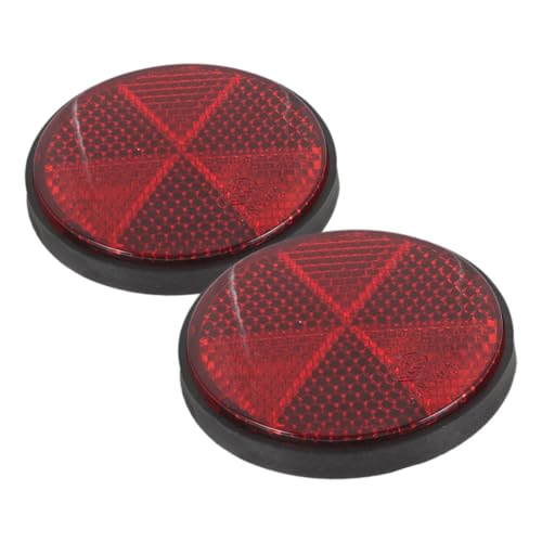 Beatifufu High Visibility Bicycle Reflectors Easy Install Round Reflectors Night Riding Safety Accessories