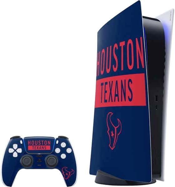 Skinit Decal Gaming Skin Compatible with PS5 Digital Edition Bundle - Officially Licensed NFL Houston Texans Design