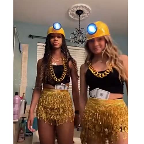 Women's Sequin Tassel Skirts Rave Fringe Hip Scarf for Festival4