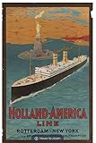 paquebot ss pasteur indochine  Holland America Line New York Rotterdam Paquebot Poster, Reproduktion, Format 50 x 70 cm, Luxuspapier, 300 g, Verkauf der digitalen Datei HD möglich
