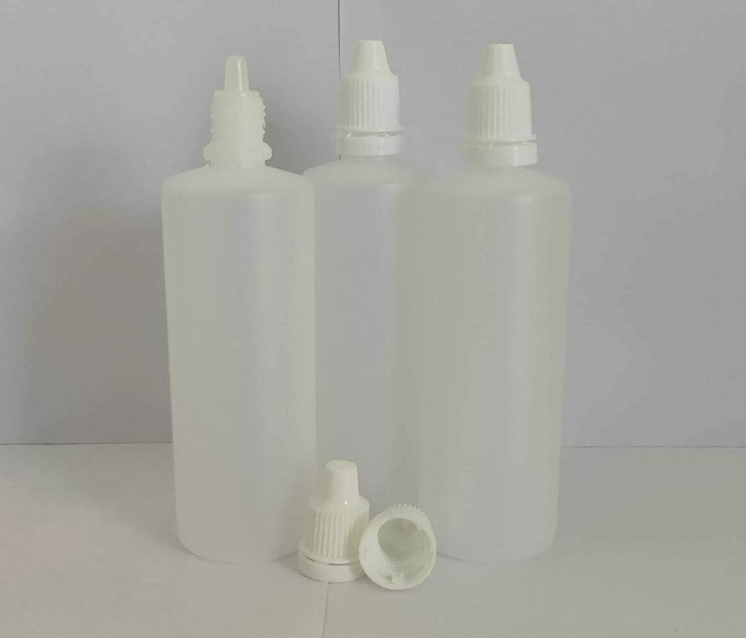 Spancrae - Botellas cuentagotas de líquido selladas de 100 ml (100 piezas) para uso multiusos