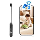 No WiFi required security camera (SIM card included), 4G LTE cellular spy camera, 4K HD mini hidden camera, pet and vehicle monitor, 170° wide-angle view, AI motion detection, night vision capability