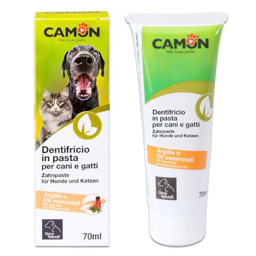 CAMON | Dentifricio in Pasta per Cani e Gatti, 70ml,...