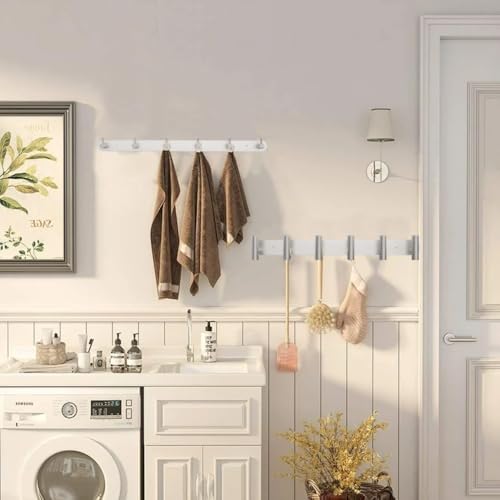 Dgyb COAT HOOKS 01 Large Coat Rack Wall Mount 6 Brushed Nickel Coat Hooks Wall Mount Stainless Steel 16 Inch Towel Hanger thumb #3