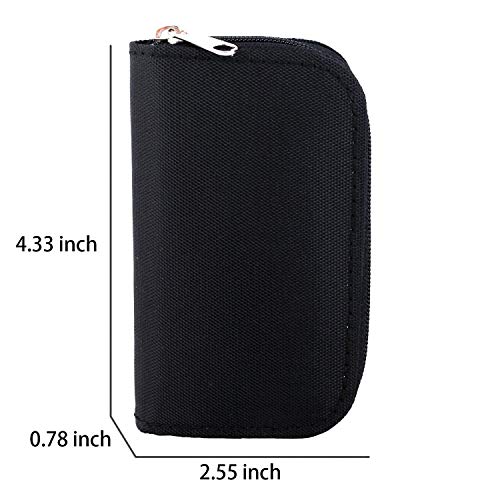 Image of ELV Portable Memory Card Storage Wallet Protective 22 Slots SD Card Carrying Case, Durable, Compact, Travel-Friendly, Organize and Protect Your SD, TF, MicroSD Cards | Ideal for Photographers