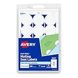 Avery 1' Round Stickers for Laser and Inkjet Printers, White, Non-Perforated, 600 Stickers (5247)