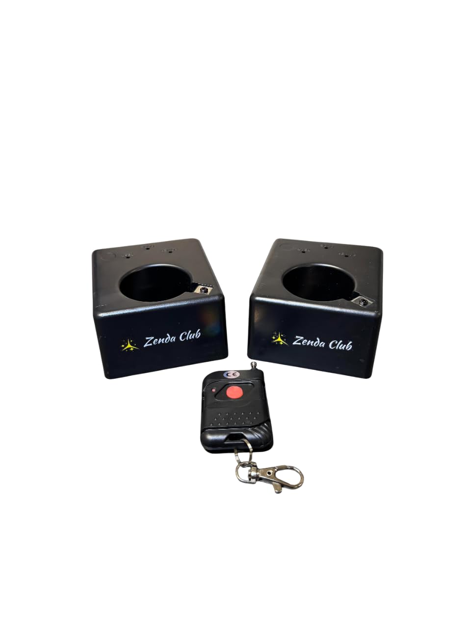 ZENDA CLUB® Lot 2 Déclencheurs jets de scène Sans Fil + Télécommande – Système de Tir à Distance pour Jets de Scène & Effets Pyrotechniques – Facile à Utiliser