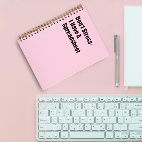 Cahier de notes Don't Stress-I Have A Spreadsheet pour réunions - 2