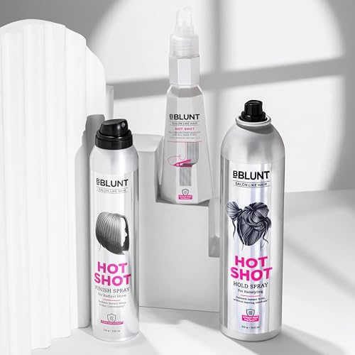 Image of Bblunt Hot Shot Shine Trio | Delivers Radiant Shine | Protects from Heat Damage | Keeps Hairstyle Intact | For Men & Women | 650 ml