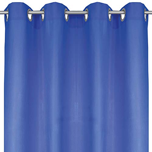 Cortina Ellen con ojales Bestlivings , tela, Blau - Royalblau, 140x145 cm Cover