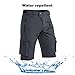 Hiauspor Shorts Herren, Sommer Leichte Schnelltrocknend mit 5 Taschen Cargo Bermuda Wanderhose Sport Chino Trekking Outdoor MTB Hose Männer Kurz Atmungsaktiv Stretch (Dunkelgrau, L)