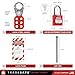 TRADESAFE Lockout Tagout Station with Loto Devices - Lock Out Tag Out Kit Board Includes 8 Pack Safety Lock Set, 3 Hasps for Padlocks, 30 Do Not Operate Tags for Lockout Safety, OSHA Compliance
