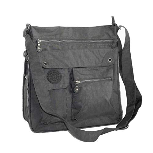 ZMOKA® Bag Street - Bolso bandolera de tela, color a elegir Gris gris talla única
