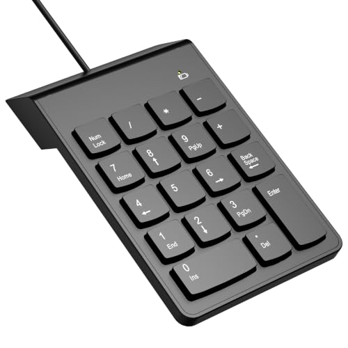 NOOX USB Numeric Keypad Numpad Portable Slim Mini 10 Key...