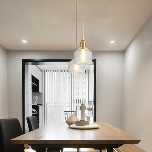 Lámpara colgante de cristal retro para dormitorio y sala estar 3