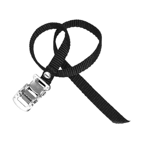 Tiardey 4 Pcs Bike Pedal Straps, Adjustable Bike Rack Straps Foot Pedals, Outdoor or Indoor Bike Pedal Straps Toe Clips Straps (Black) - Image 2