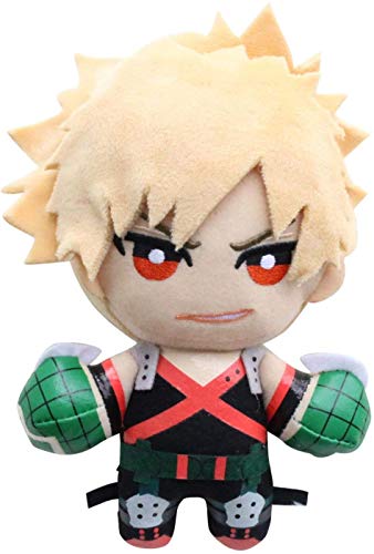 Groydbna MHA Anime Plushie Cute Plushie Hero Cosplay Plushies Plush Toy Stuffed Keychain Doll, 5.9' Yellow