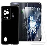Funda TPU Impresa + 2 Protectores de Pantalla de Vidrio Templado Compatible con Xiaomi Black Shark 5, Carcasa Artística Delgada Antigolpes, Antirrayaduras, Protección Total