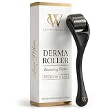 Derma Roller for Beard & Scalp Men - 540 Precision Titanium Microneedle Tool for Beard & Hair - Ergonomic Grip, Titanium Strength - 0.25mm