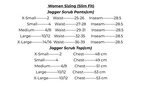 Image of Mim Jogger Scrub Pants for Women, Skinny Leg Joggers, Burgundy, Black, Navy Blue, Green